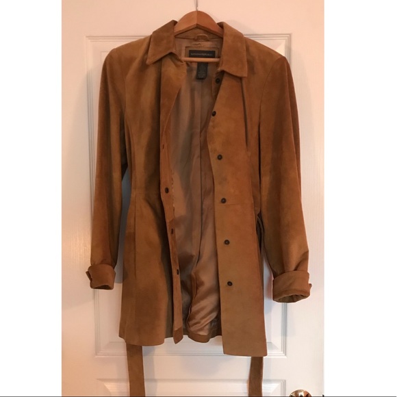 Sale! Banana Republic genuine leather coat - Picture 1 of 8
